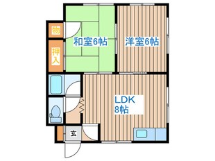 フレンドリー山の手の物件間取画像